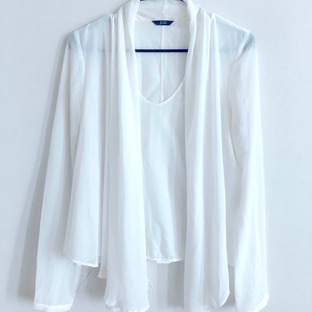 BLOUSE WITH CARDIGAN
